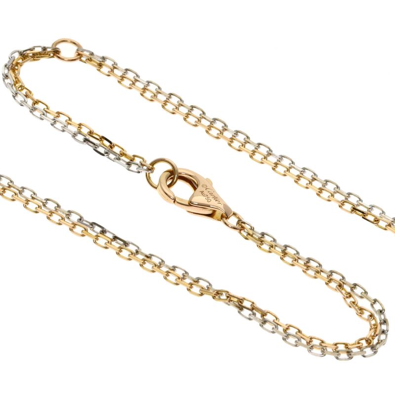 Cartier Love Sleop Diamond Necklace 18k White Gold 18k Pink