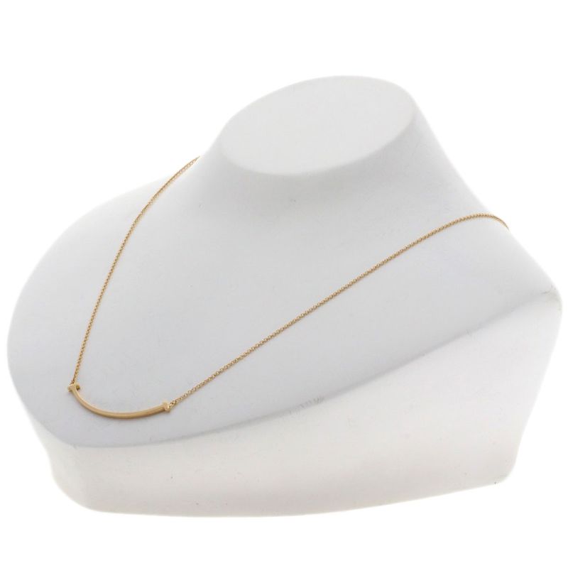Tiffany & Co T Smile Small Necklace 18k Pink Gold