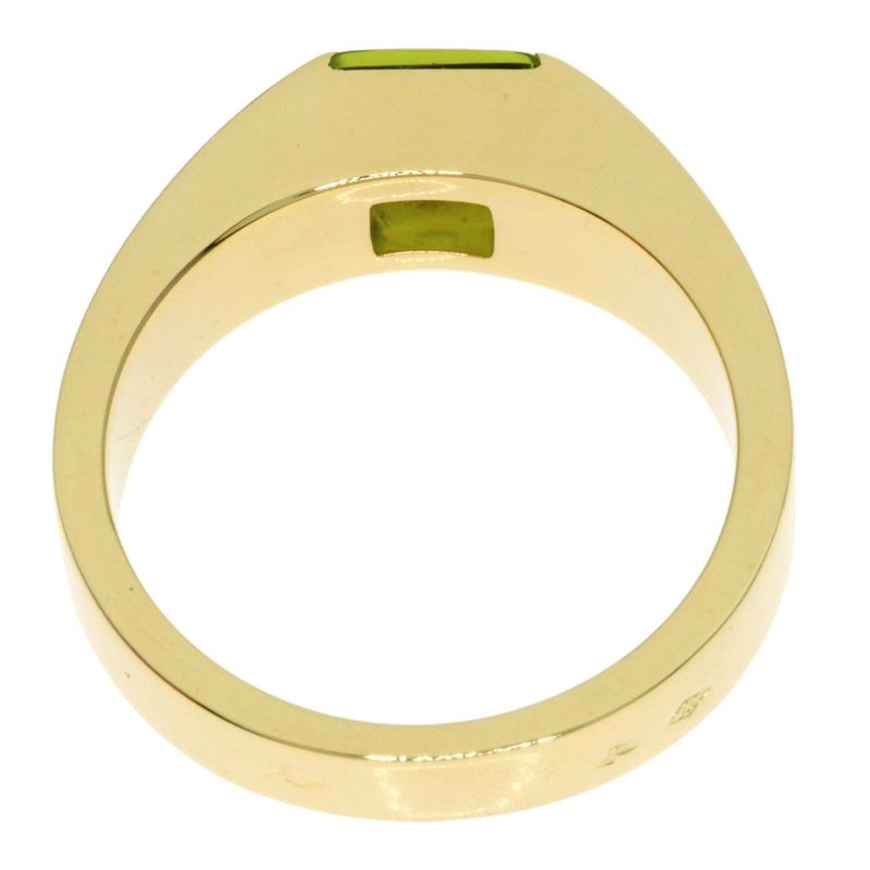 Cartier Tank Peridot 53 Ring 18k Yellow Gold