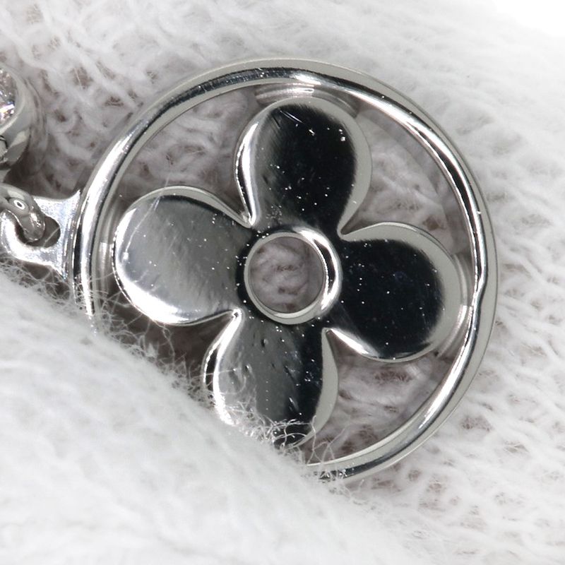 Louis Vuitton Monogram Idylle Diamond Single Earrings 18k White Gold