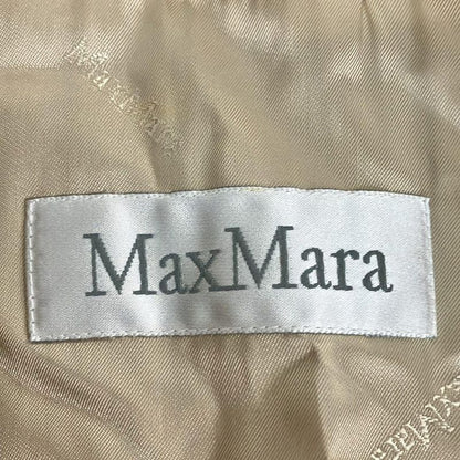 Max Mara Coat 42 M Beige Long Sleeve Camel Autumn Winter