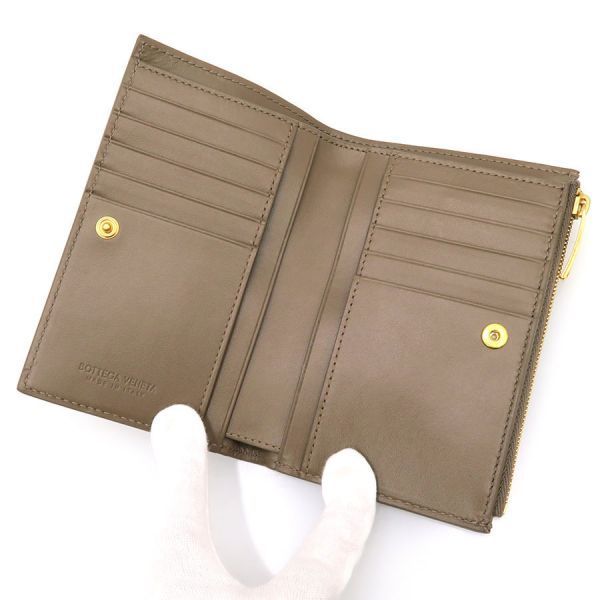 Bottega Veneta Intrecciato Bifold Zipper Wallet
