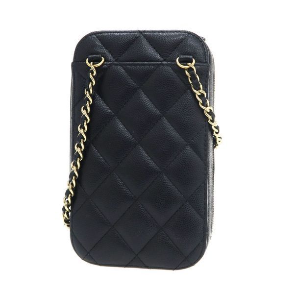 Chanel Quilted Caviar Chain Messenger Bag