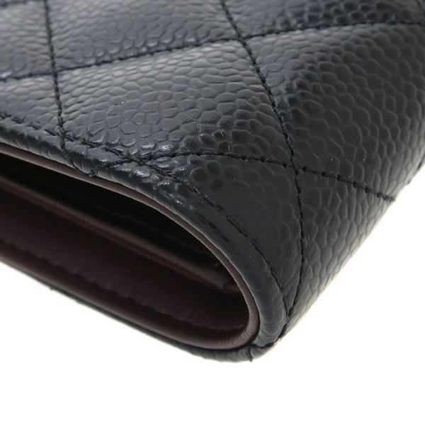 Chanel Quilted Caviar Wallet