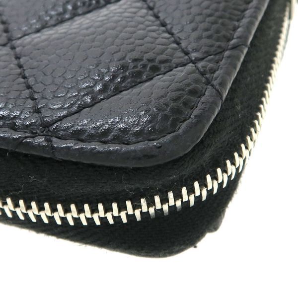 Chanel Quilted Caviar Coin Case