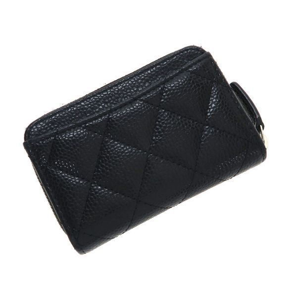 Chanel Quilted Caviar Coin Case