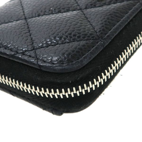 Chanel Quilted Caviar Coin Case