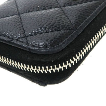 Chanel Quilted Caviar Coin Case