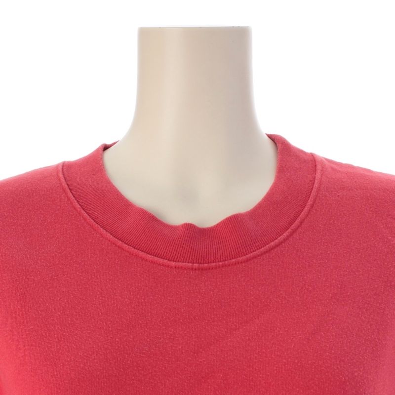 Balenciaga Cotton Small Logo Sweatshirt Top Red