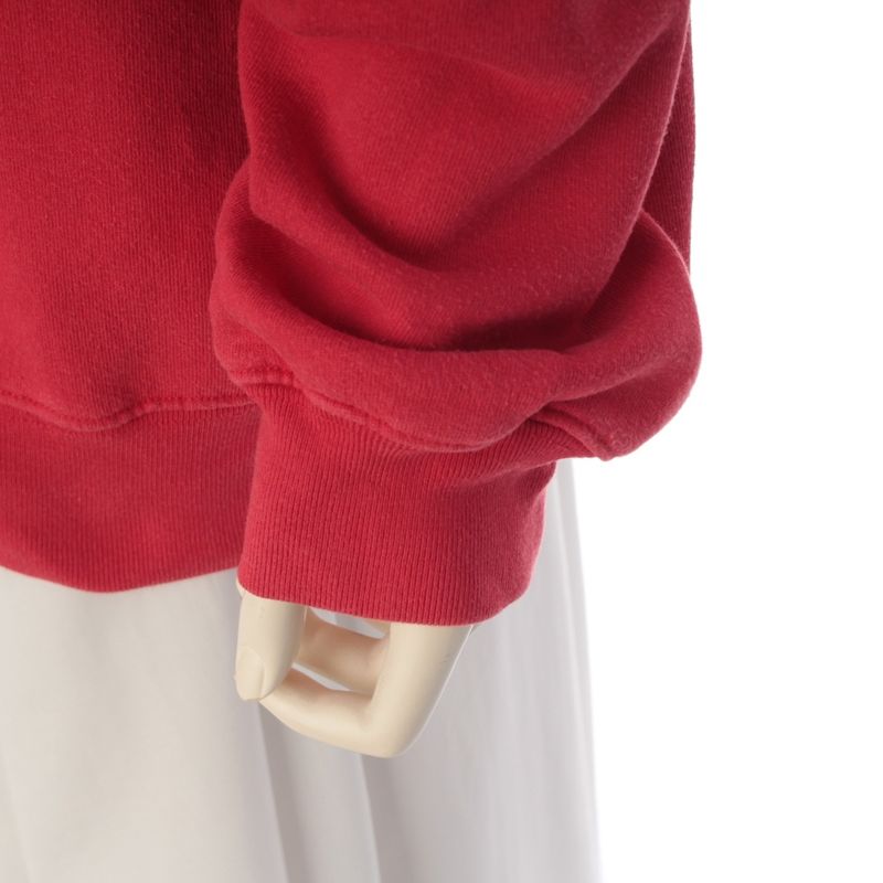 Balenciaga Cotton Small Logo Sweatshirt Top Red