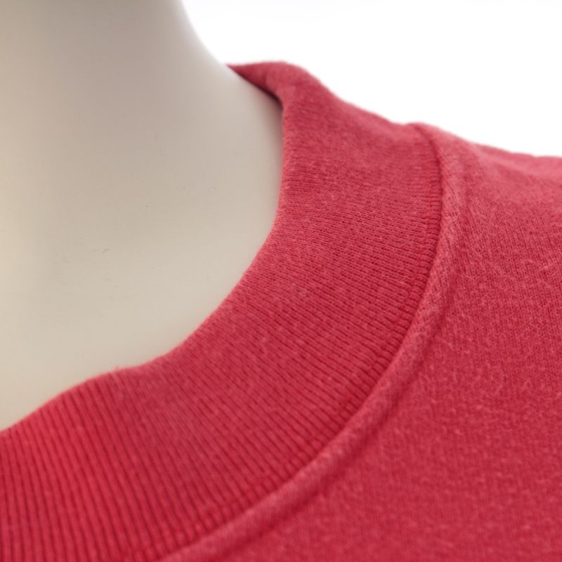Balenciaga Cotton Small Logo Sweatshirt Top Red