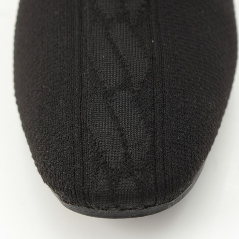Hermes Knit Fontaine Long Boots Black 36