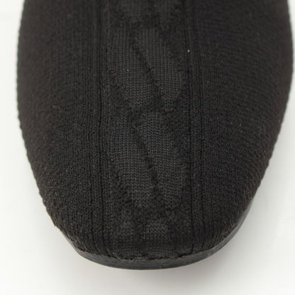 Hermes Knit Fontaine Long Boots Black 36