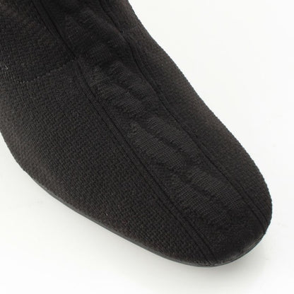 Hermes Knit Fontaine Long Boots Black 36