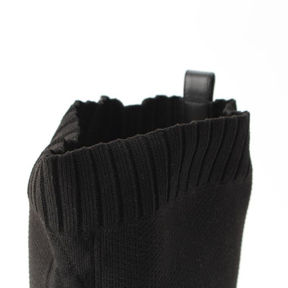 Hermes Knit Fontaine Long Boots Black 36