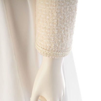 Celine Tweed Chass le Jacket White 34