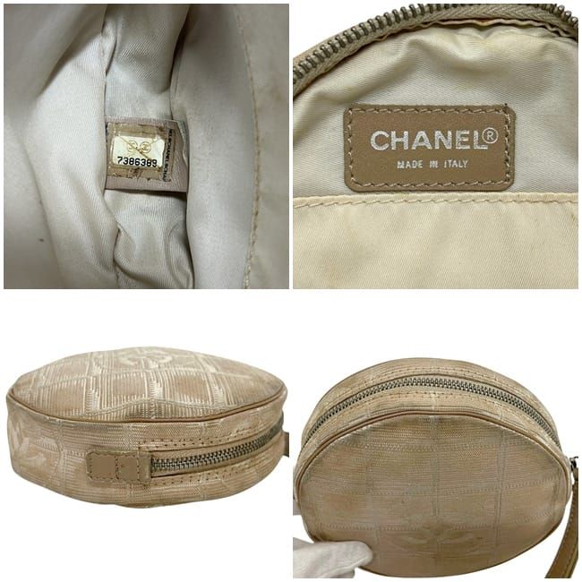 Chanel Neutral Pouch Beige New Travel