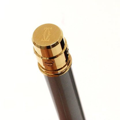 Cartier Santos de Cartier Ballpoint Pen Gold Finish Screw & Details