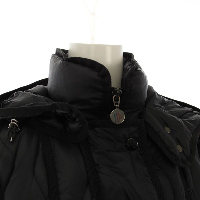 Moncler Lon Giubbotto Down Coat Outer Hood 00 Black YT
