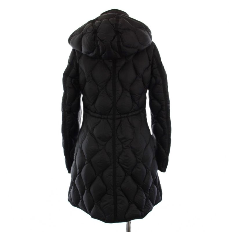 Moncler Lon Giubbotto Down Coat Outer Hood 00 Black YT