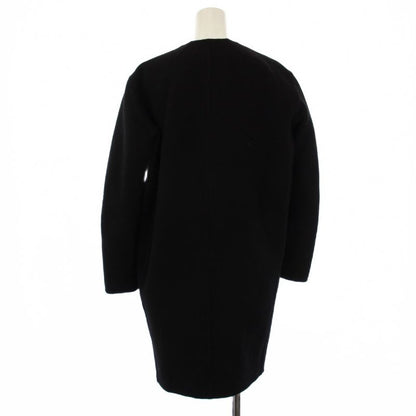 Celine Phoebe Philo Era Crombie Coat Outer Cashmere Blend Silk 34 Black 2 YT