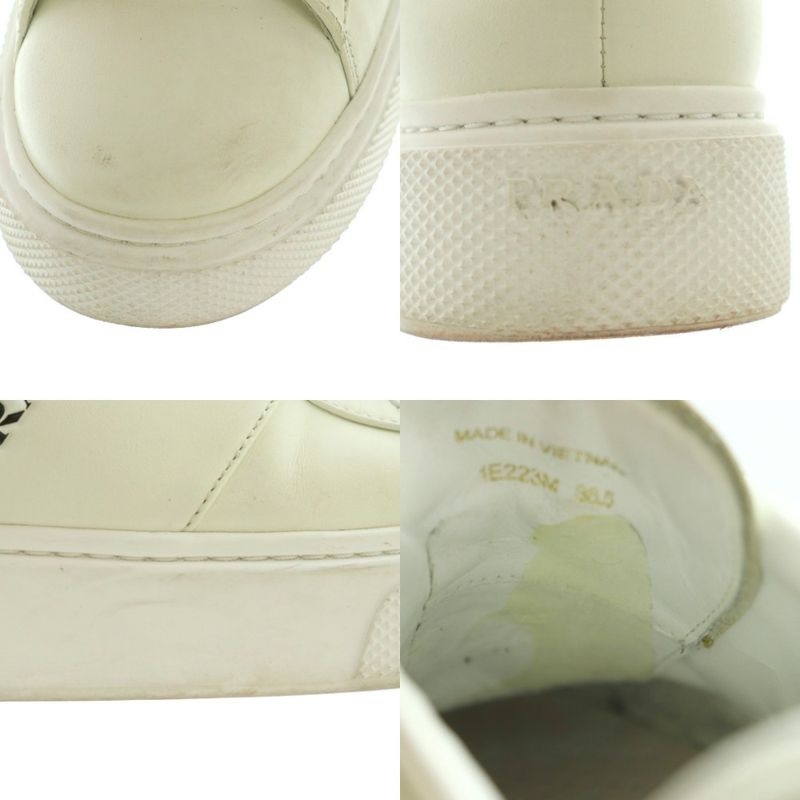 Prada Sneakers Shoes Thick Sole 36.5 White