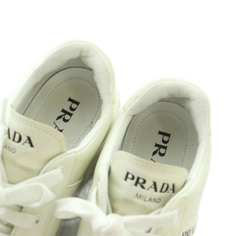 Prada Sneakers Shoes Thick Sole 36.5 White