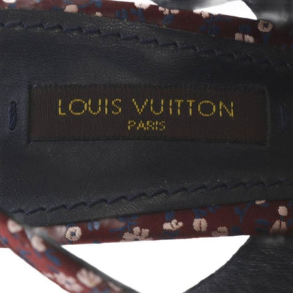 Louis Vuitton Sandals Pin Heel Floral Pattern Ribbon Motif Strap 34