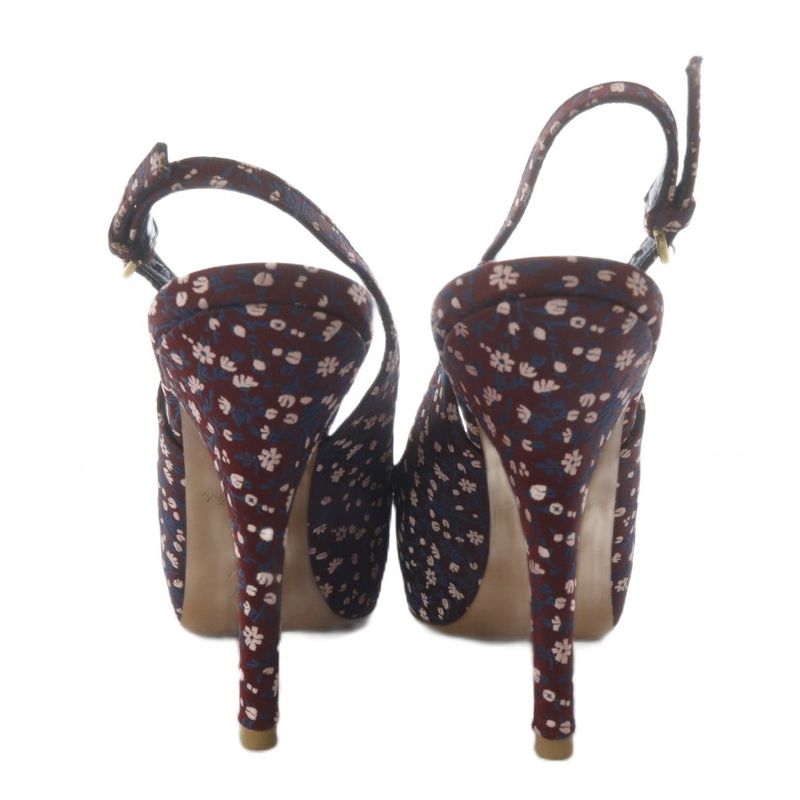 Louis Vuitton Sandals Pin Heel Floral Pattern Ribbon Motif Strap 34