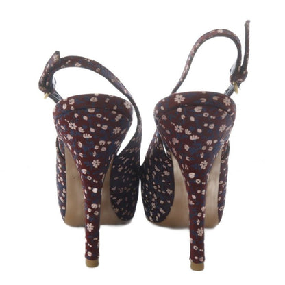 Louis Vuitton Sandals Pin Heel Floral Pattern Ribbon Motif Strap 34