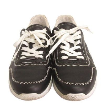 Bottega Veneta Sneakers Low Cut Stitch Leather Black Shoes 42