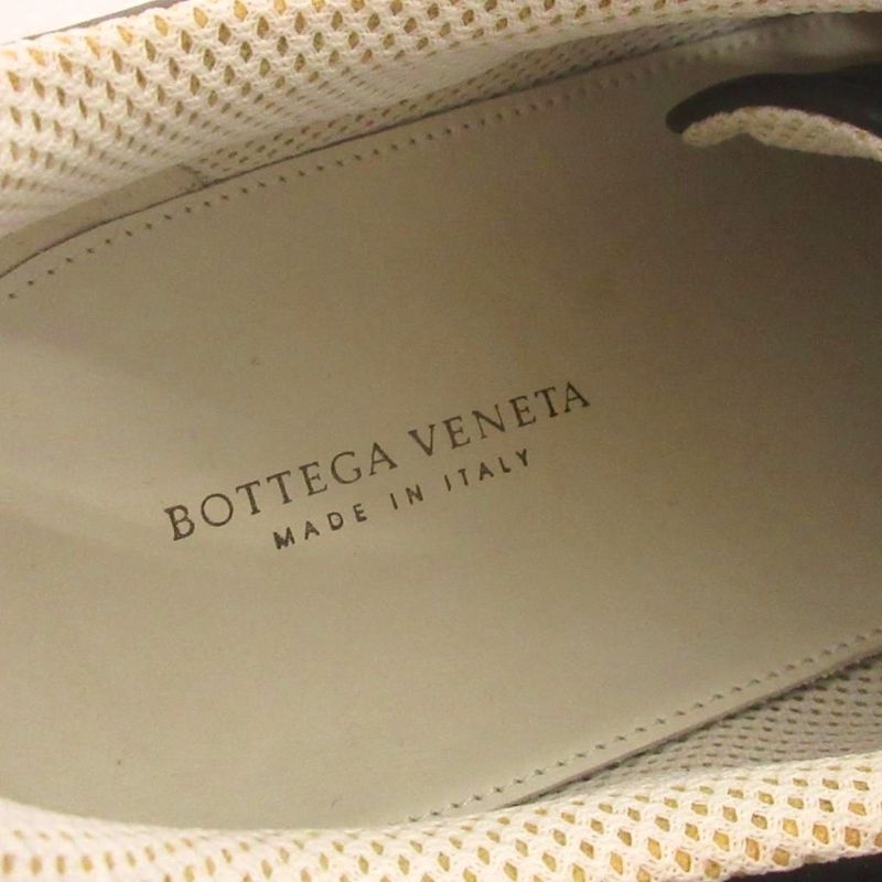 Bottega Veneta Sneakers Low Cut Stitch Leather Black Shoes 42