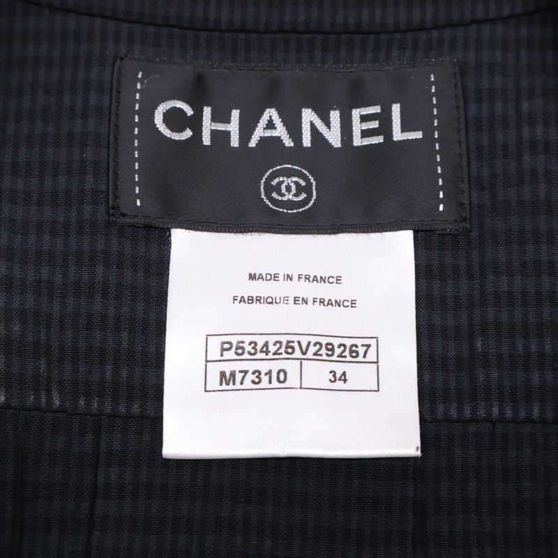 Chanel CC Logo Button Short Sleeve Shirt 34