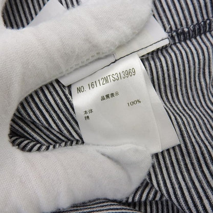 Brunello Cucinelli Cotton Border Polo Shirt Top White Black XS
