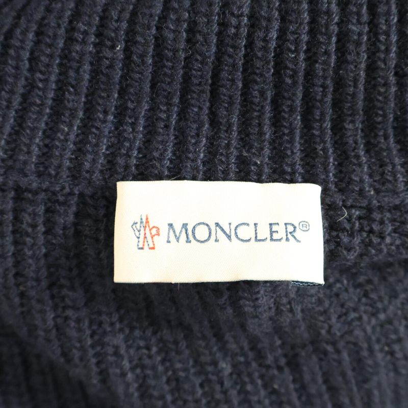 Moncler Tricot Cardigan Knit Contrast Corduroy Down Jacket