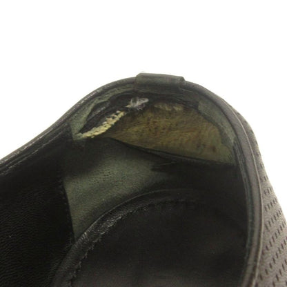 Louis Vuitton Business Shoes Lace Up Perforated Leather Black 8.5