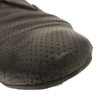 Louis Vuitton Business Shoes Lace Up Perforated Leather Black 8.5