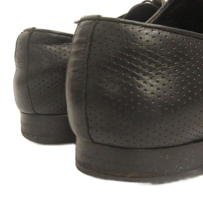 Louis Vuitton Business Shoes Lace Up Perforated Leather Black 8.5