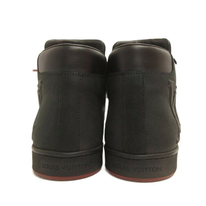 Louis Vuitton Sneakers High Cut Lvlogo Leather 8 Black