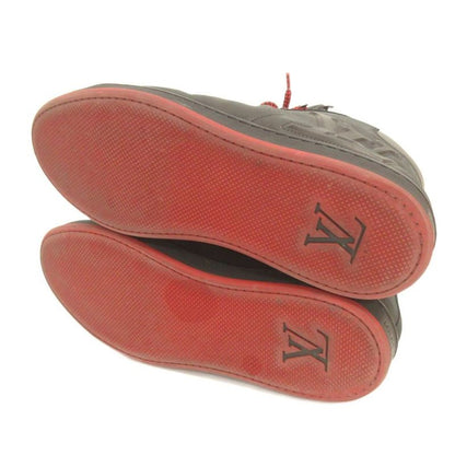 Louis Vuitton Sneakers High Cut Lvlogo Leather 8 Black