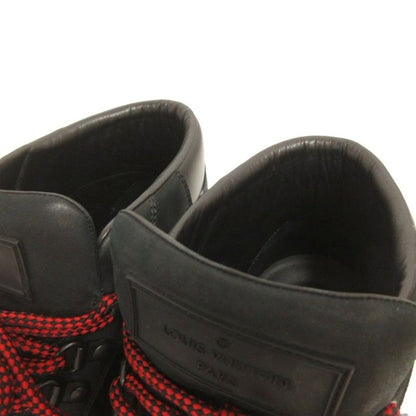 Louis Vuitton Sneakers High Cut Lvlogo Leather 8 Black