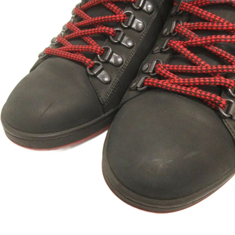 Louis Vuitton Sneakers High Cut Lvlogo Leather 8 Black