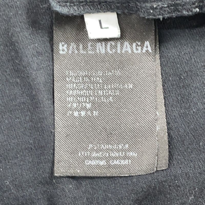 Balenciaga Black Lowercase Logo Short Sleeve T-