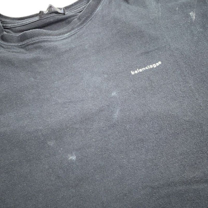 Balenciaga Black Lowercase Logo Short Sleeve T-