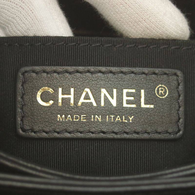 Chanel Black Rum Gold Coco Vintage Flap Miniature Lace 18