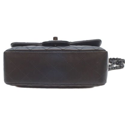 Chanel Lamb So Black Mini Quilted 20 Shoulder Bag