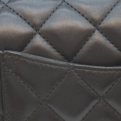 Chanel Lamb So Black Mini Quilted 20 Shoulder Bag