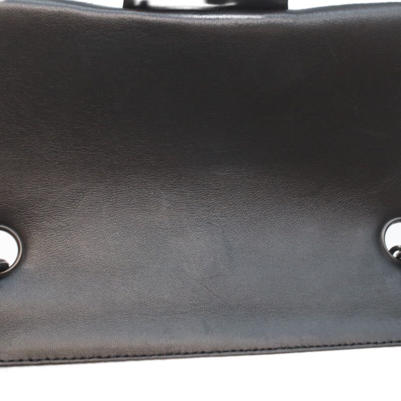 Chanel Lamb So Black Mini Quilted 20 Shoulder Bag