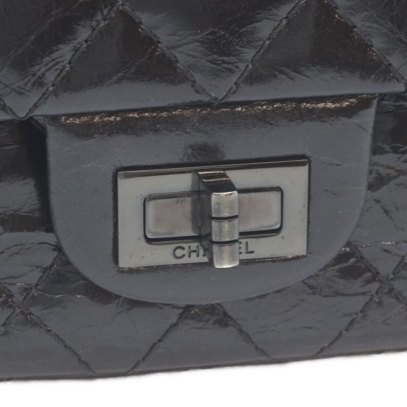 Chanel Black Vintage Calf Soft Double Flap Quilted 2.55 Handbag