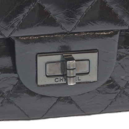 Chanel Black Vintage Calf Soft Double Flap Quilted 2.55 Handbag